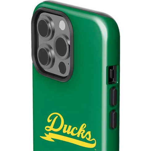 University of Oregon Ducks Logo and Wings iPhone 15 Pro Impact Case