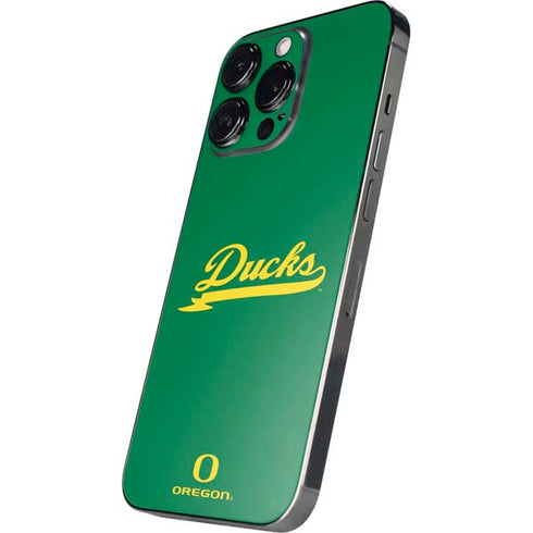 University of Oregon Ducks Logo and Wings iPhone 14 Pro Skin