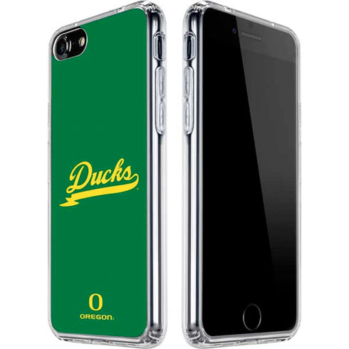 University of Oregon Ducks Logo and Wings iPhone SE (2nd & 3rd Gen) Clear Case