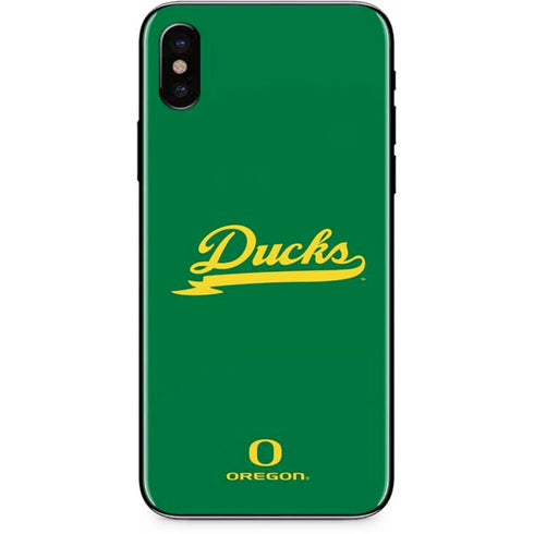University of Oregon Ducks Logo and Wings iPhone XS Skin