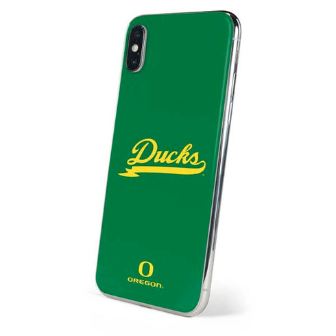 University of Oregon Ducks Logo and Wings iPhone XS Skin