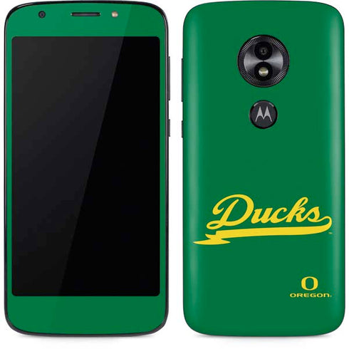 University of Oregon Ducks Logo and Wings Moto E5 Play Skin