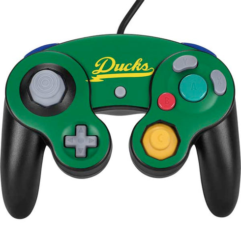 University of Oregon Ducks Logo and Wings Nintendo GameCube Controller Skin