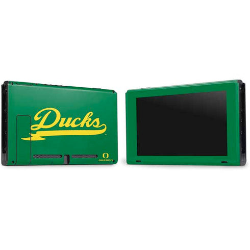 University of Oregon Ducks Logo and Wings Nintendo Switch Bundle Skin