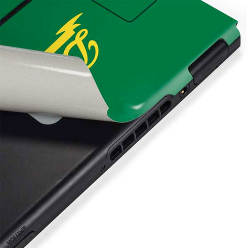 University of Oregon Ducks Logo and Wings Nintendo Switch Bundle Skin