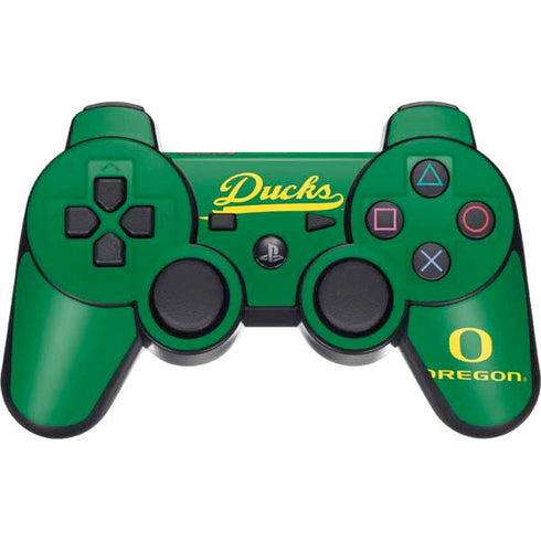 University of Oregon Ducks Logo and Wings PS3 Dual Shock wireless controller Skin