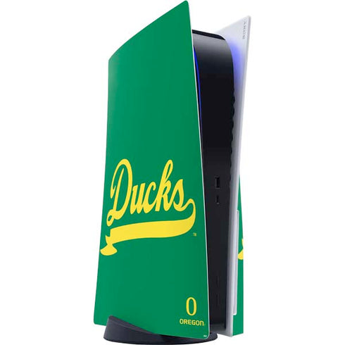 University of Oregon Ducks Logo and Wings PS5 Console Skin