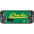 University of Oregon Ducks Logo and Wings Steam Deck Handheld Gaming Computer Skin