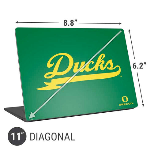 University of Oregon Ducks Logo and Wings Universal Laptop 11in (8.8 x 6.2in) Skin