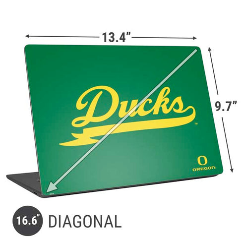 University of Oregon Ducks Logo and Wings Universal Laptop 16.6in (13.4 x 9.7in) Skin