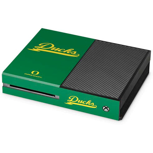 University of Oregon Ducks Logo and Wings Xbox One Console Skin