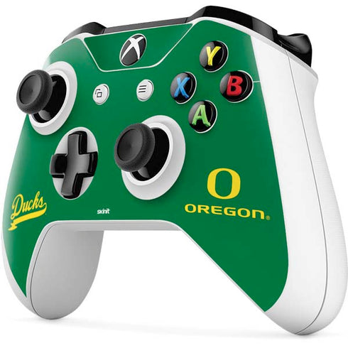 University of Oregon Ducks Logo and Wings Xbox One S All-Digital Edition Bundle Skin
