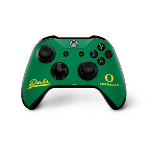 University of Oregon Ducks Logo and Wings Xbox One X Controller Skin