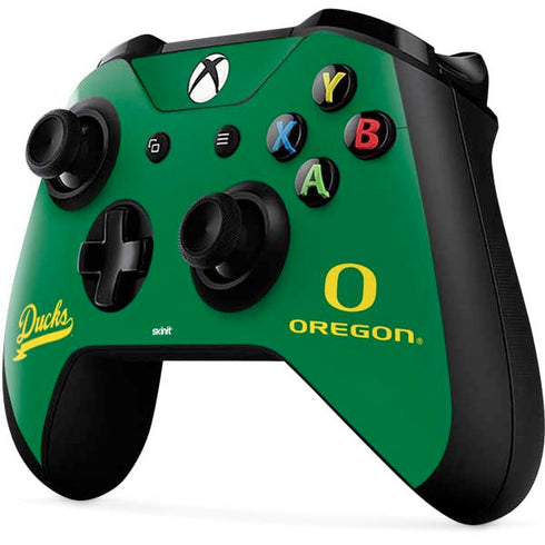 University of Oregon Ducks Logo and Wings Xbox One X Controller Skin