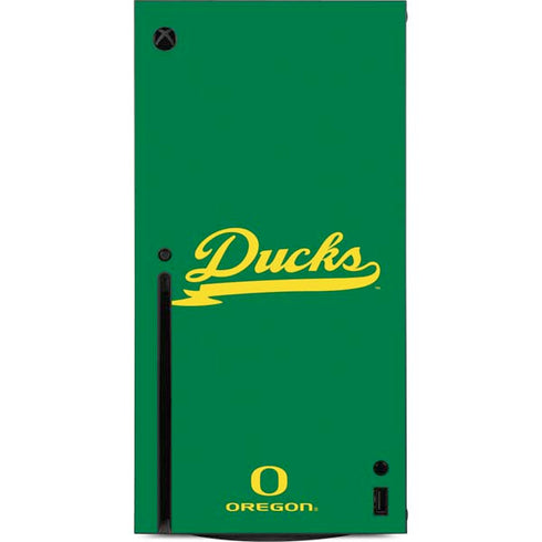 University of Oregon Ducks Logo and Wings Xbox Series X Console Skin