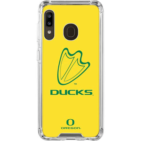 University of Oregon Ducks Logo Galaxy A30 Clear Case