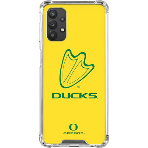 University of Oregon Ducks Logo Galaxy A32 5G Clear Case