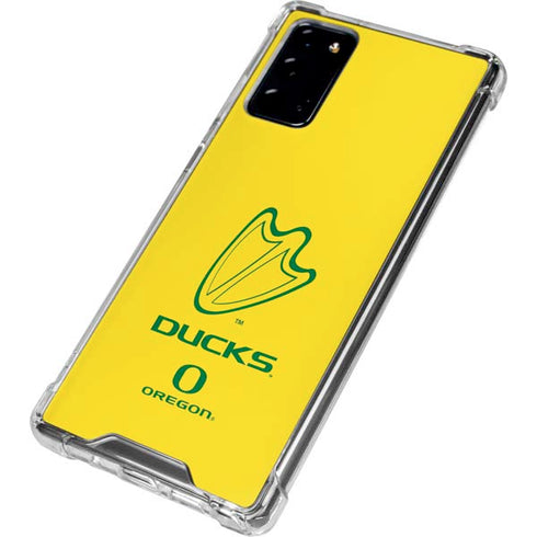 University of Oregon Ducks Logo Galaxy Note20 5G Clear Case