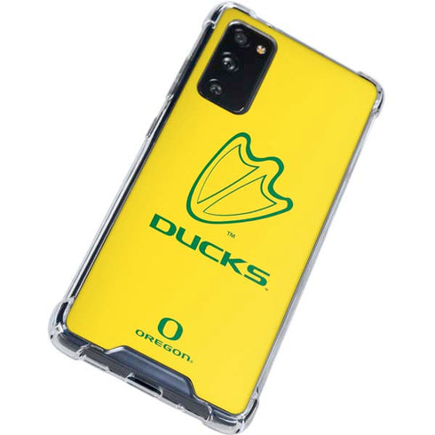 University of Oregon Ducks Logo Galaxy S20 FE Clear Case