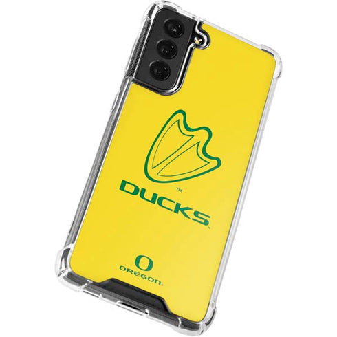 University of Oregon Ducks Logo Galaxy S21 FE Clear Case