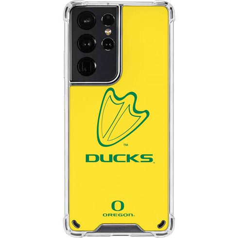 University of Oregon Ducks Logo Galaxy S21 Ultra 5G Clear Case