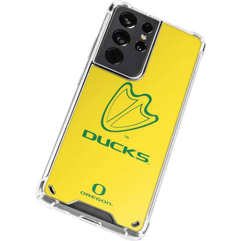 University of Oregon Ducks Logo Galaxy S21 Ultra 5G Clear Case