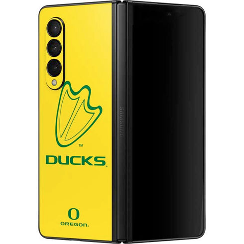 University of Oregon Ducks Logo Galaxy Z Fold3 5G Skin