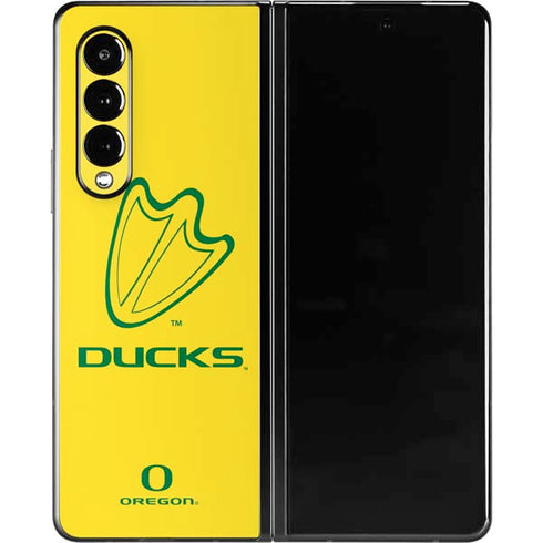University of Oregon Ducks Logo Galaxy Z Fold3 5G Skin