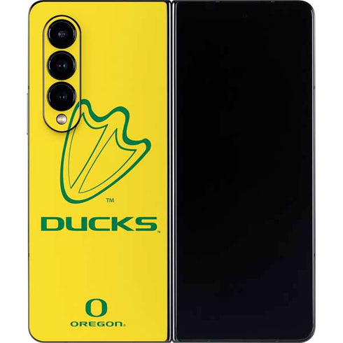 University of Oregon Ducks Logo Galaxy Z Fold4 5G Skin