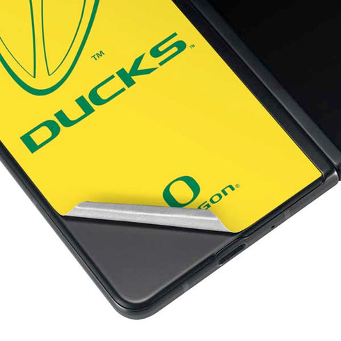 University of Oregon Ducks Logo Galaxy Z Fold4 5G Skin