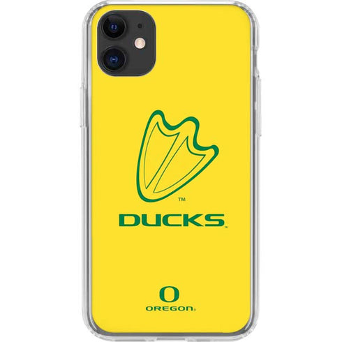 University of Oregon Ducks Logo iPhone 11 Clear Case