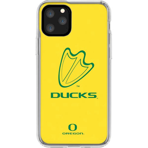 University of Oregon Ducks Logo iPhone 11 Pro Clear Case