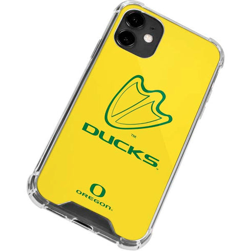 University of Oregon Ducks Logo iPhone 12 Clear Case