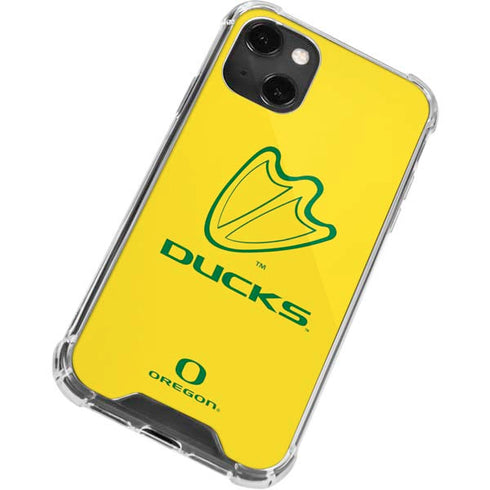 University of Oregon Ducks Logo iPhone 14 Plus Clear Case
