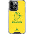 University of Oregon Ducks Logo iPhone 14 Pro Clear Case