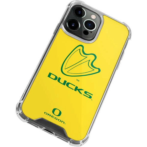 University of Oregon Ducks Logo iPhone 15 Pro Clear Case