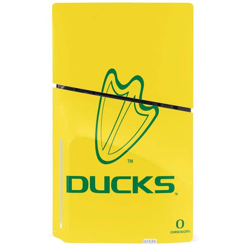 University of Oregon Ducks Logo PS5 Slim Disk Console Skin
