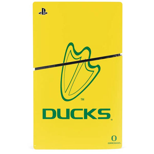 University of Oregon Ducks Logo PS5 Slim Digital Edition Bundle Skin