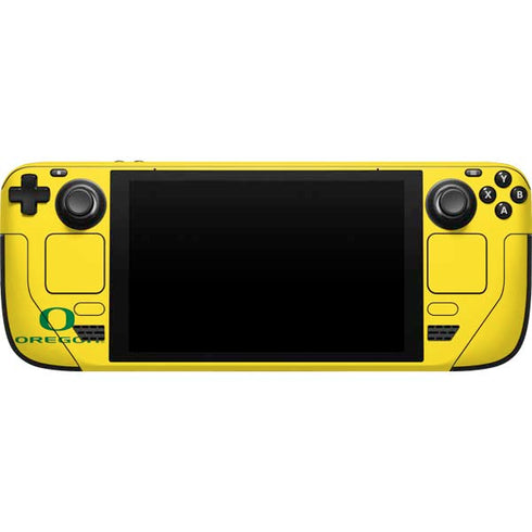 University of Oregon Ducks Logo Steam Deck Handheld Gaming Computer Skin