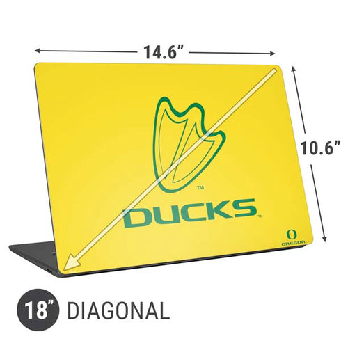 University of Oregon Ducks Logo Universal Laptop 18in (14.6 x 10.6in) Skin