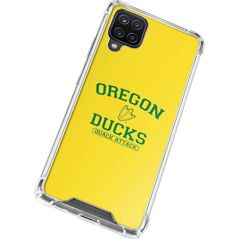 University of Oregon Ducks Quack Attack Galaxy A12 Clear Case