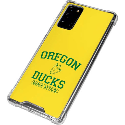 University of Oregon Ducks Quack Attack Galaxy Note20 5G Clear Case