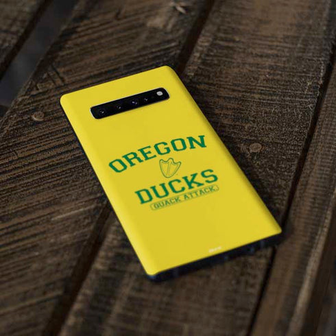 University of Oregon Ducks Quack Attack Galaxy S10 Plus Skin