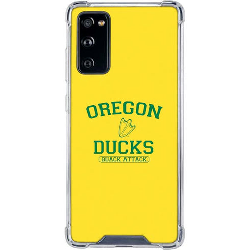 University of Oregon Ducks Quack Attack Galaxy S20 FE Clear Case