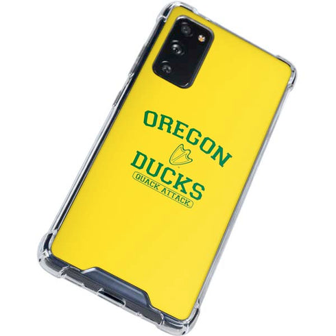 University of Oregon Ducks Quack Attack Galaxy S20 FE Clear Case