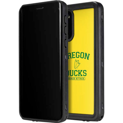 University of Oregon Ducks Quack Attack Galaxy S20 Plus Waterproof Case