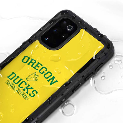 University of Oregon Ducks Quack Attack Galaxy S20 Plus Waterproof Case