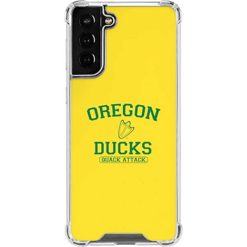 University of Oregon Ducks Quack Attack Galaxy S21 FE Clear Case