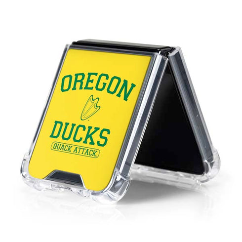 University of Oregon Ducks Quack Attack Galaxy Z Flip5 5G Clear Case