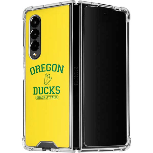 University of Oregon Ducks Quack Attack Galaxy Z Fold4 5G Clear Case